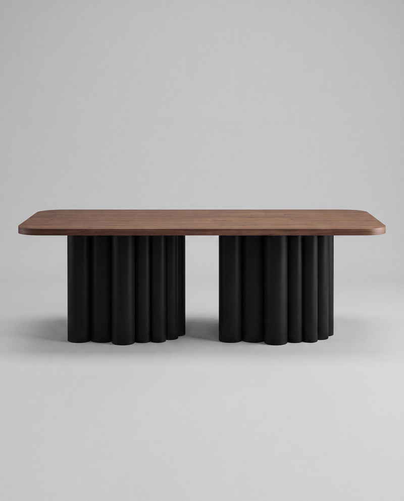 FR.ST Dining Table Metal — 8 seats - Rectangle / Wood