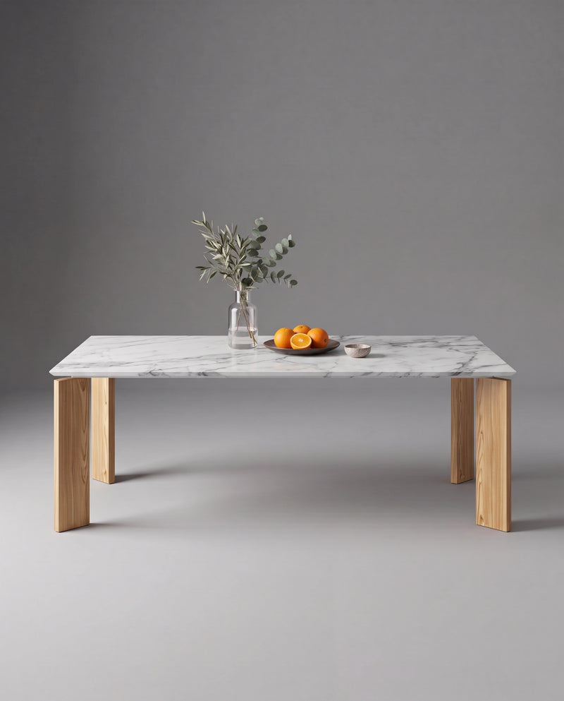 LI.FT Dining Table - Olive — 220 / White Marble