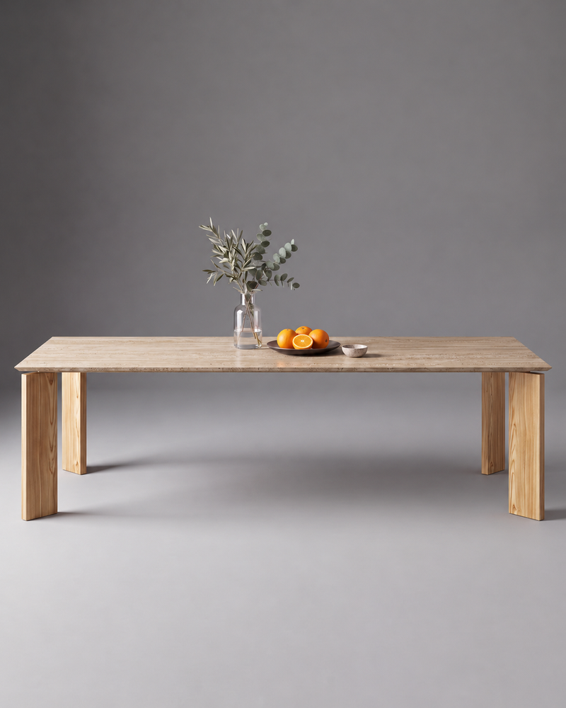 LI.FT Dining Table - Olive — 260 / Travertine