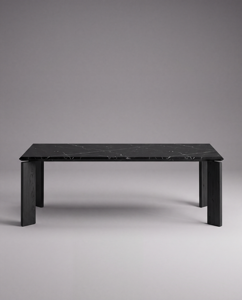 LI.FT Dining Table - Black Oak — 220 / Black Marble