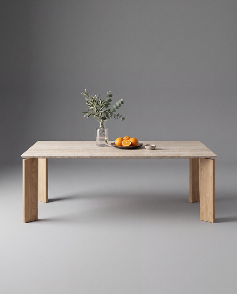 LI.FT Dining Table - Olive — 220 / Travertine