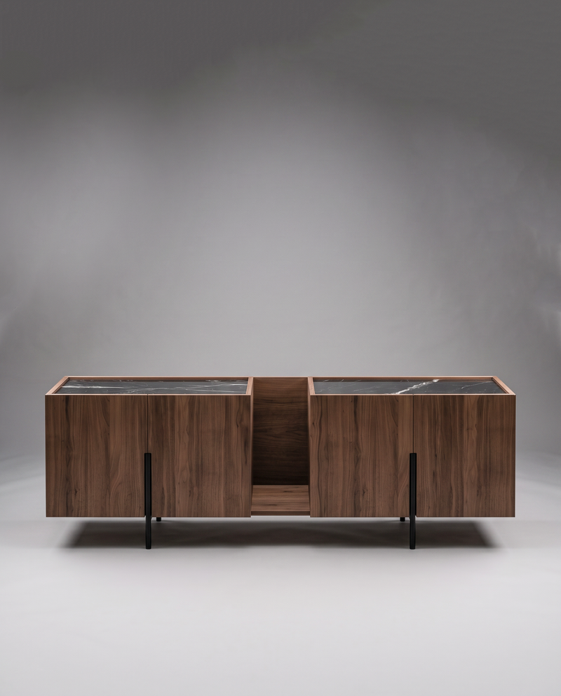FR.ST Sideboard Metal — 220 cm / Black Marble