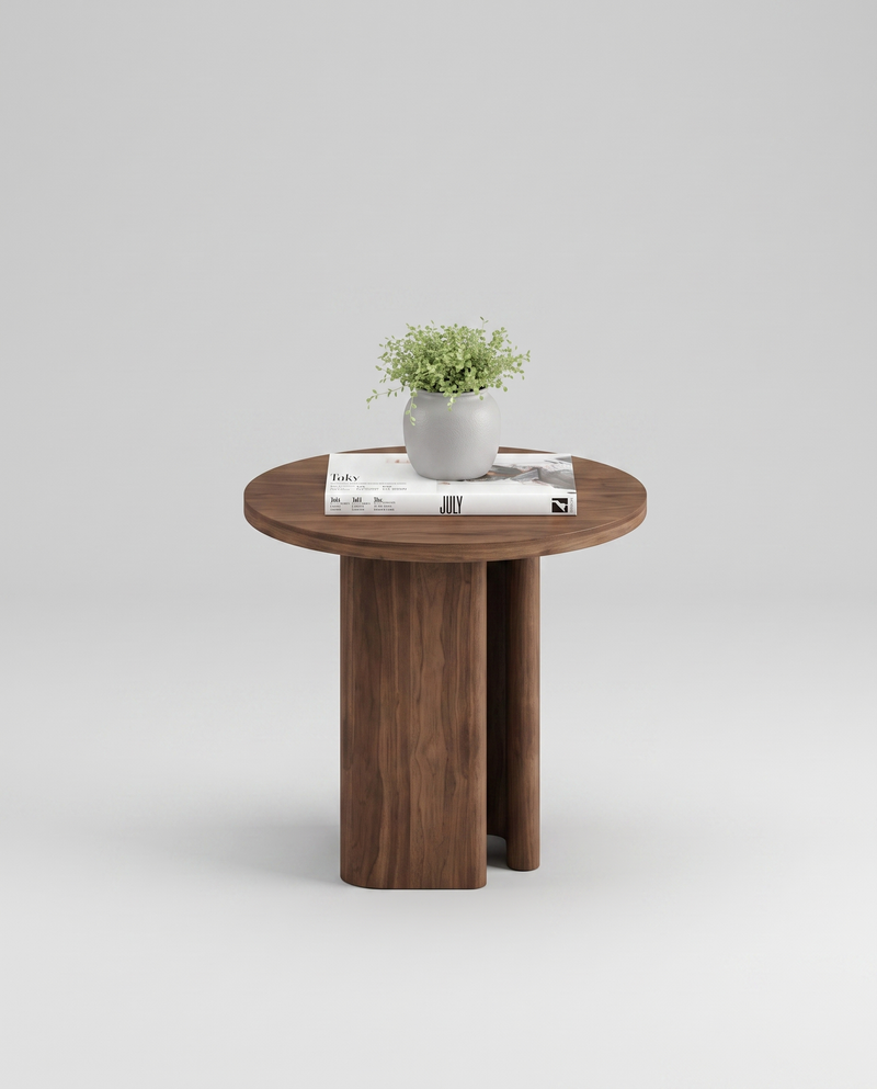 RO.ND Side table — Veneer Base