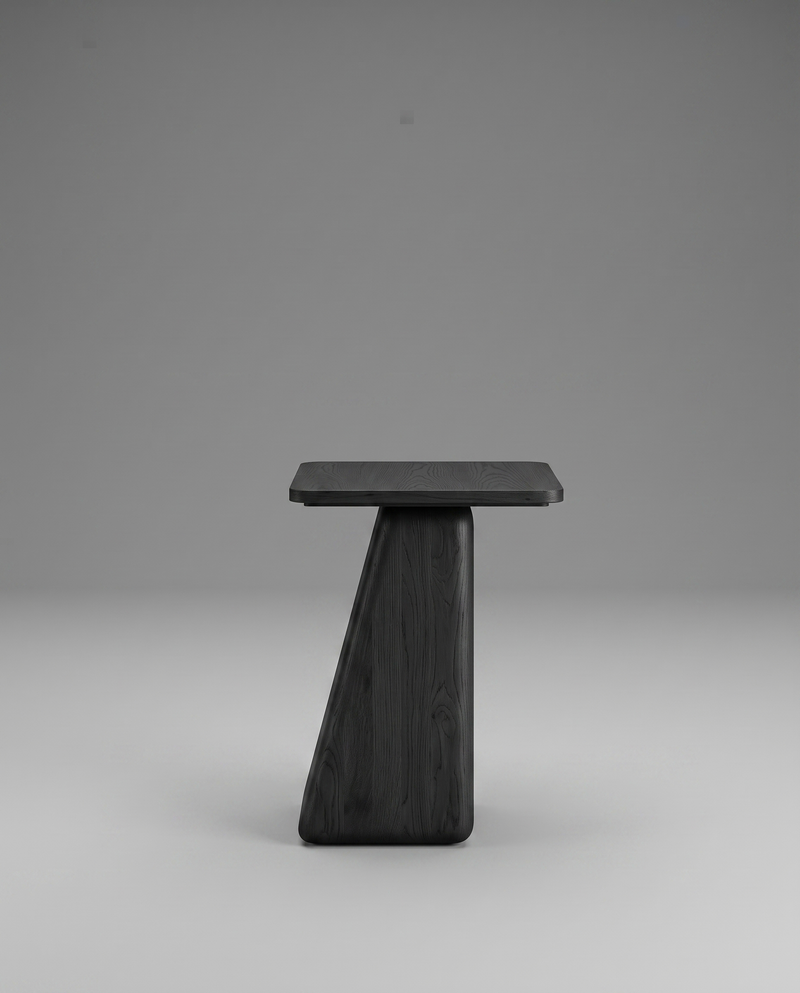 GE.OM Side Table — Black Oak / 60 Cm