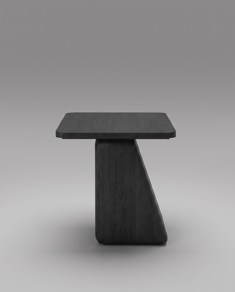 GE.OM Side Table — Black Oak / 45 Cm