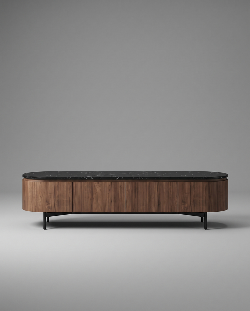 RE.TO TV Unit — 200 cm / Black Marble
