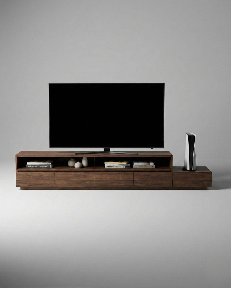 SA.ND T.V Unit - Stepped — 2500 / Walnut
