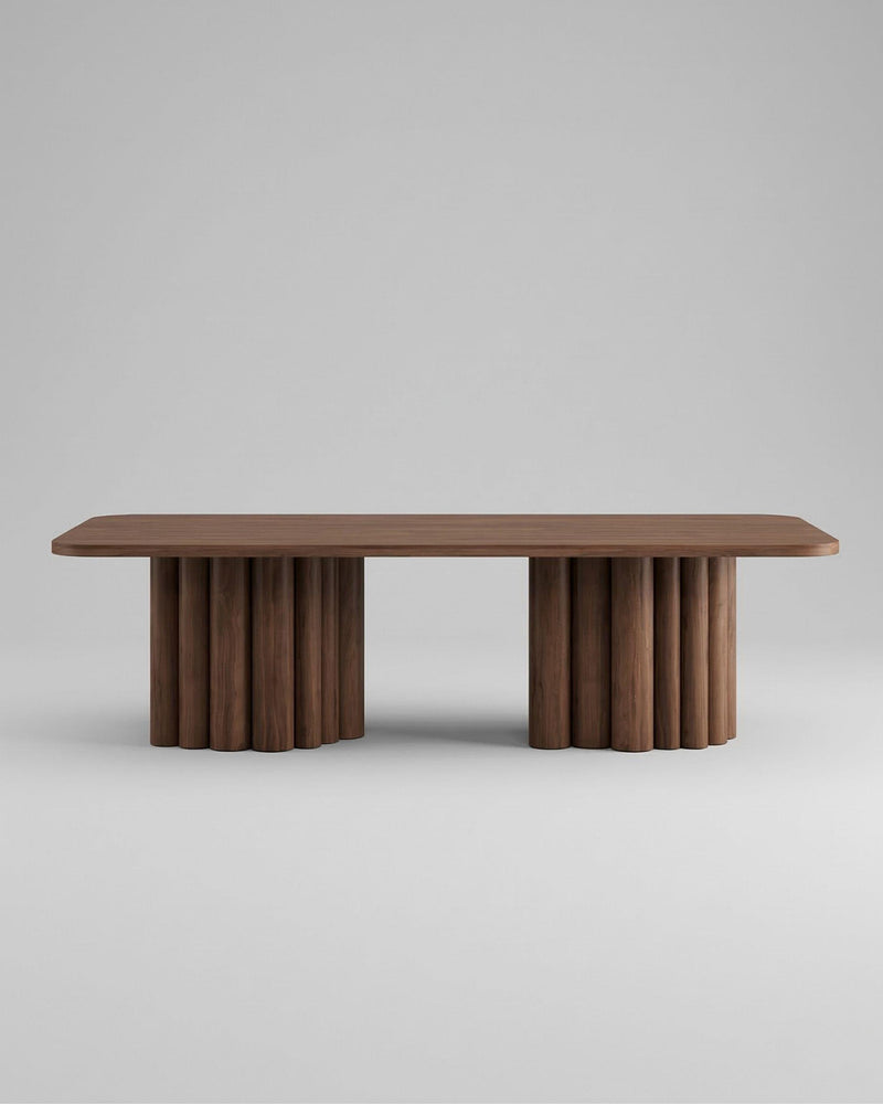 FR.ST Dining Table Wood x Wood — 10 Seats - Rectangle / All Wood