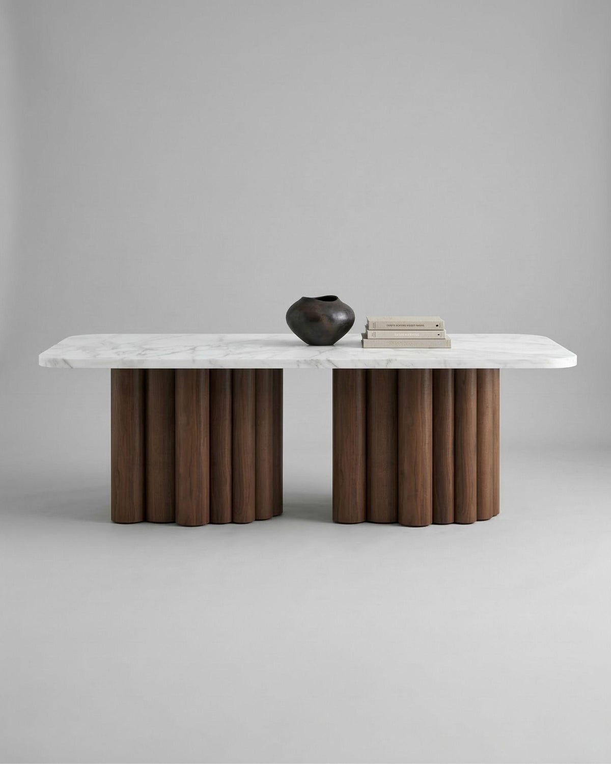 FR.ST Dining Table Wood x White Marble