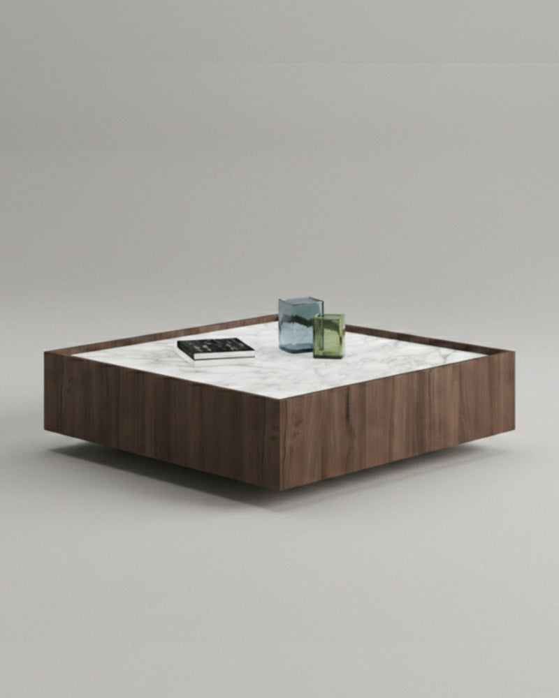 RE.CT Coffee Table — 1200*1200 mm / White Marble
