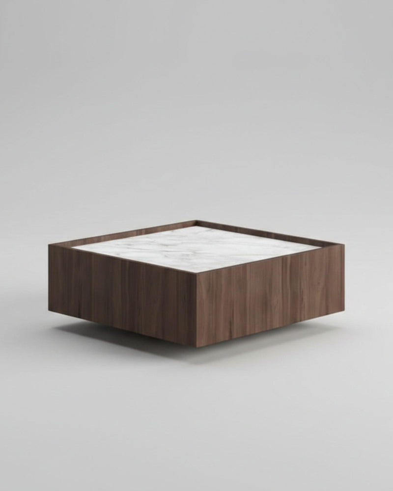 RE.CT Coffee Table — 900*900 mm / White Marble