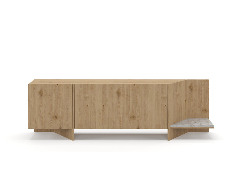 LI.FT Sideboard - Olive — 220 / White Marble