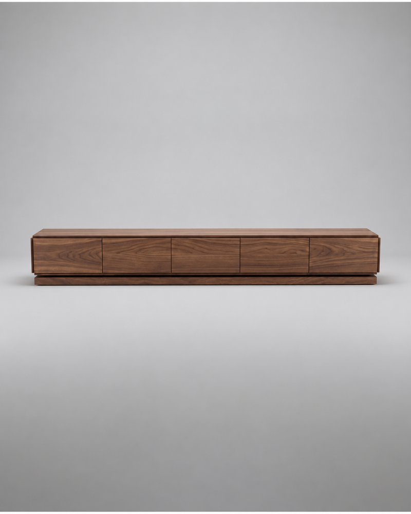 RU.BK TV Unit — 5 Drawers / Walnut