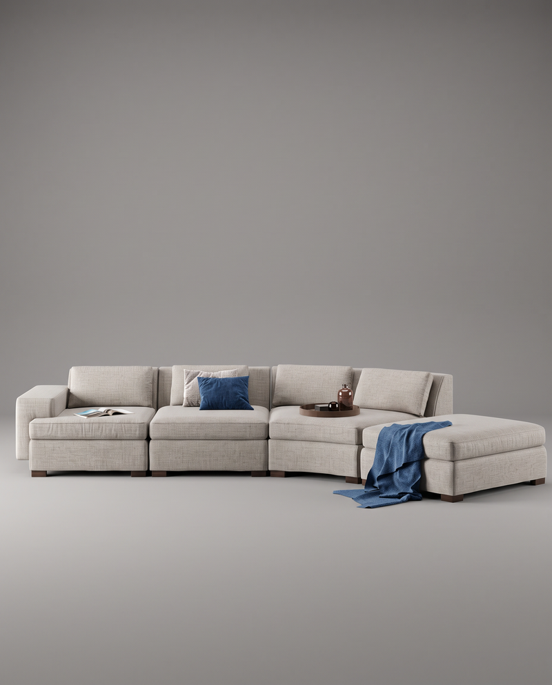 CL.AW - 4 - Seater Radial Sofa — Left