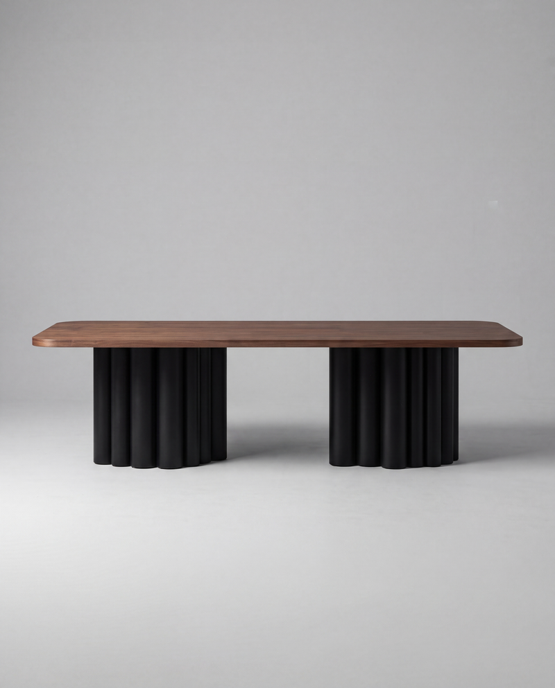 FR.ST Dining Table Metal — 10 Seats - Rectangle / Wood