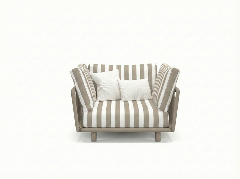 LU.NA Armchair — Greige X Greige