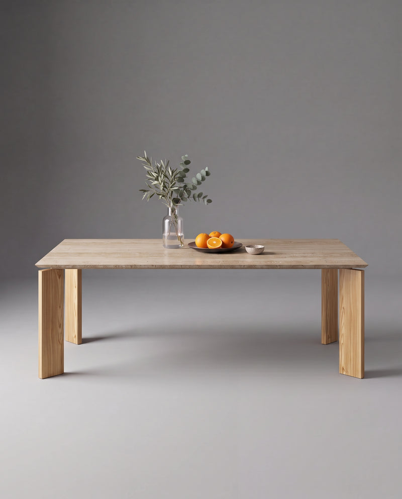 LI.FT Dining Table - Olive — 220 / Travertine