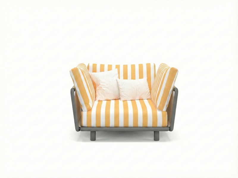 LU.NA Armchair — Graphite Grey X Yellow