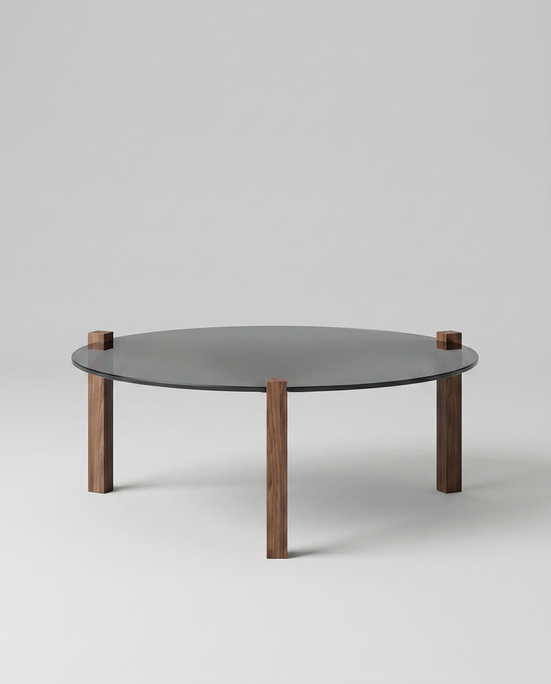 CI.RC Coffee Table — 35 cm / Black Glass
