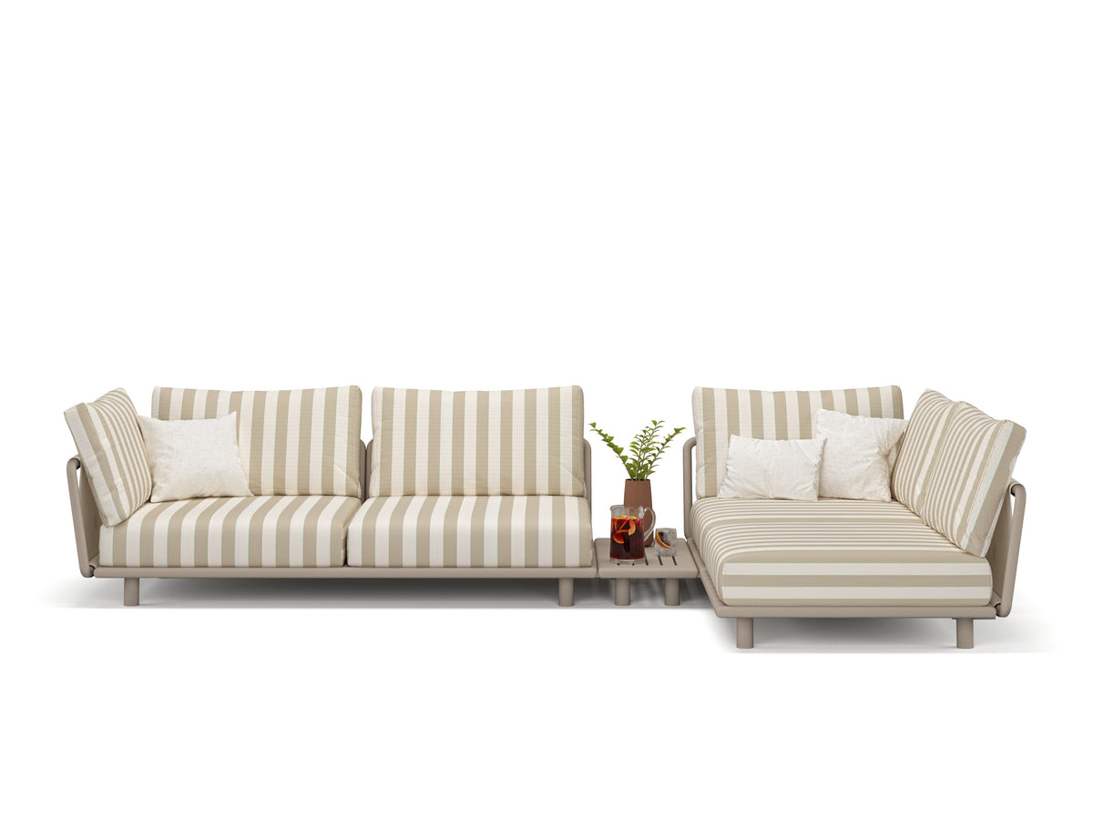 LU.NA - 3 - Seater L Shape