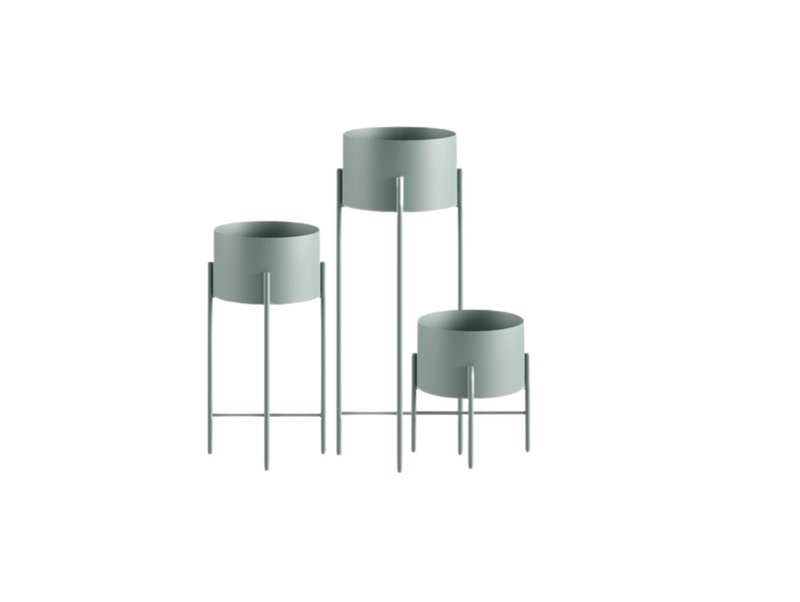 IX.IA Round Planter Set — GRUENBLAU