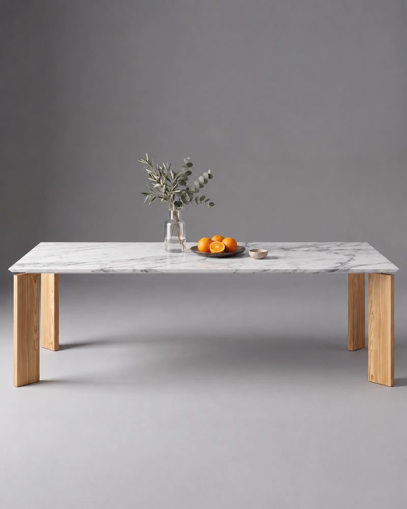 LI.FT Dining Table - Olive — 260 / White Marble