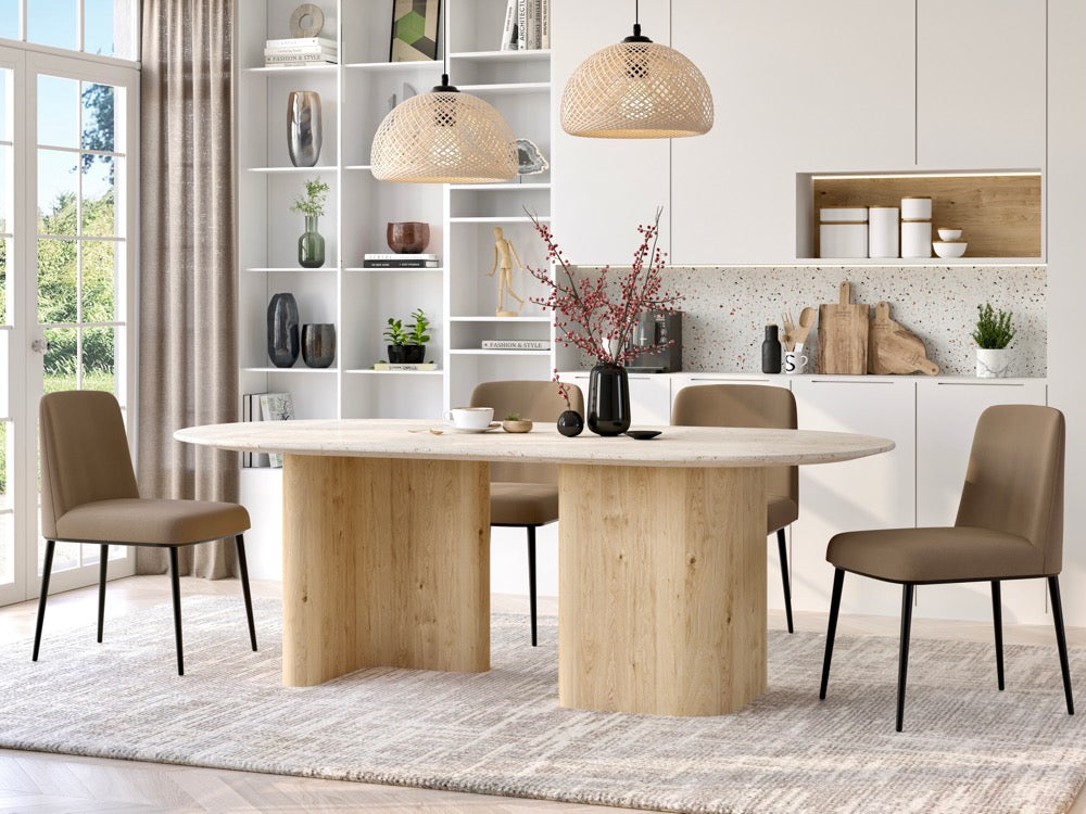 Denner Table RO.ND Dining Veneer Table – DECI Furniture