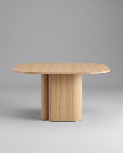 RO.ND Light Wood Dining Table