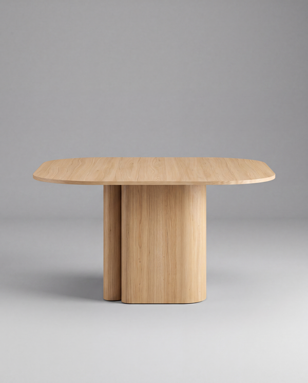 RO.ND Light Wood Dining Table