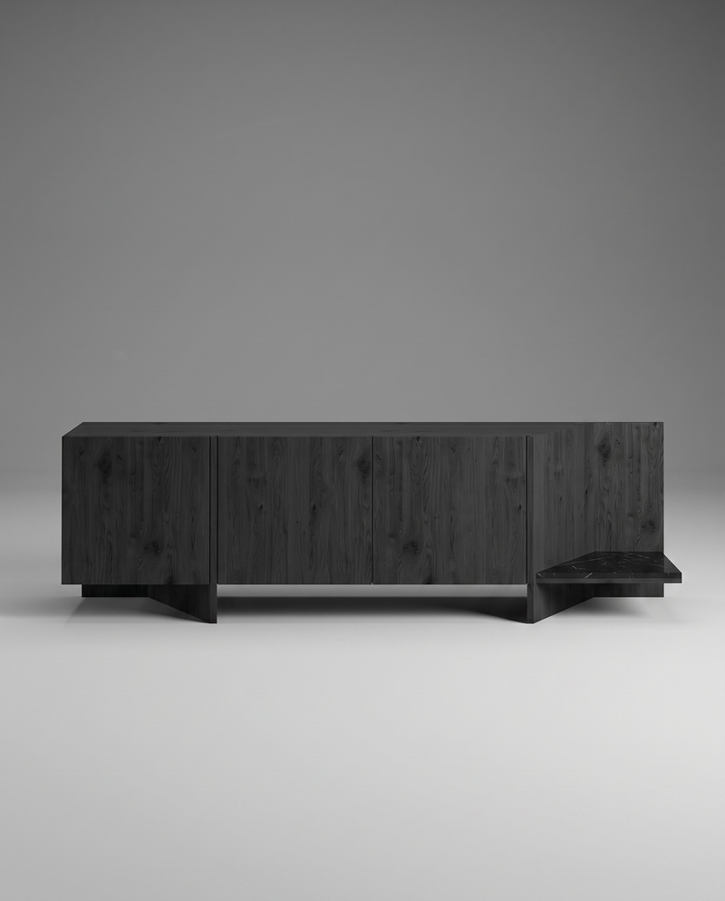 LI.FT Sideboard - Black Oak — 220 / Black Marble