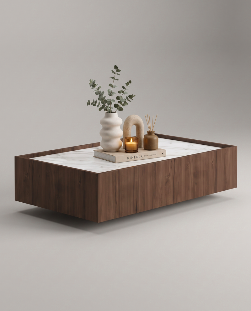 RE.CT Coffee Table — 1300*800 mm / White Marble