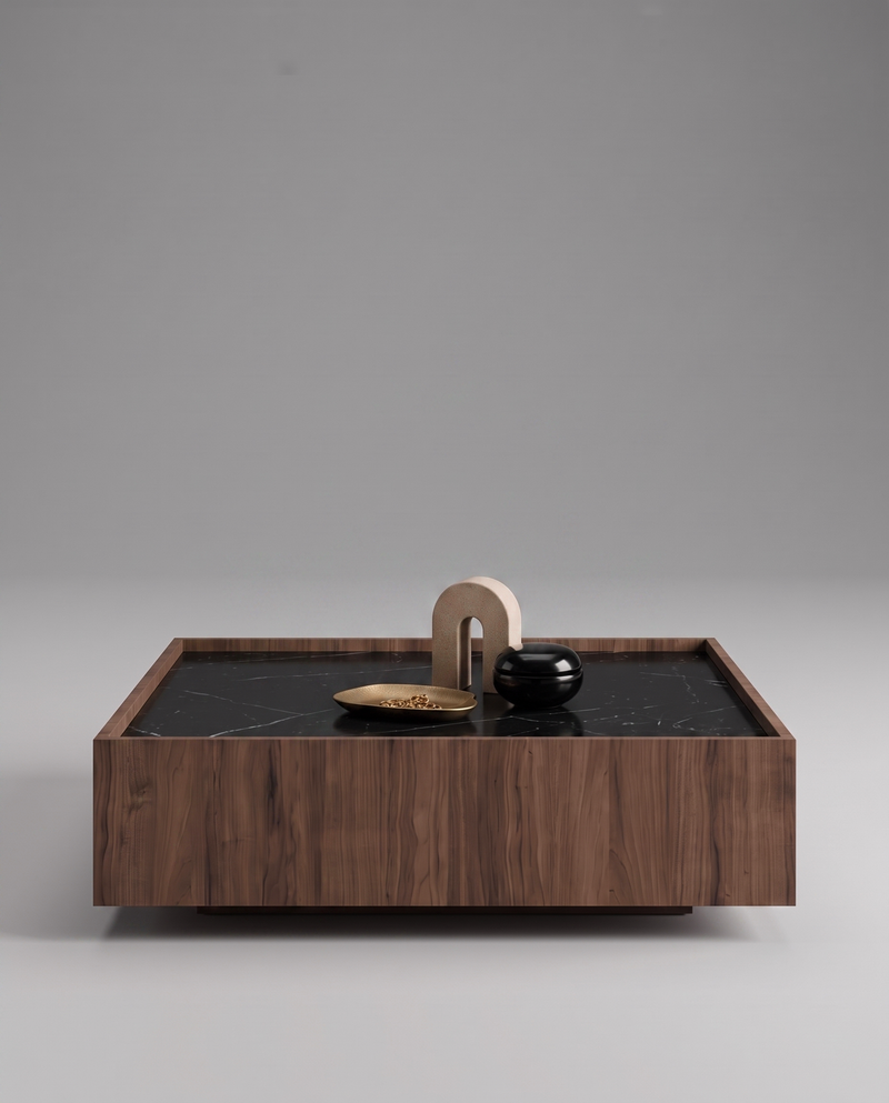 RE.CT Coffee Table — 1200*1200 mm / Black Marble