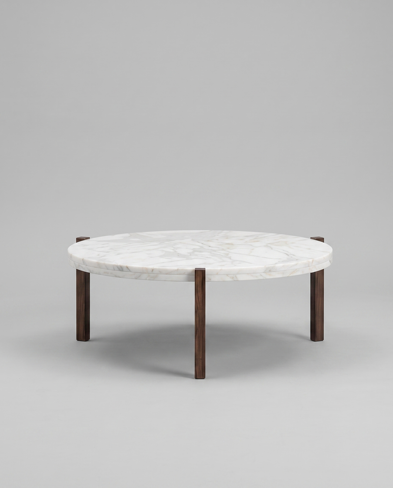 CI.RC Coffee Table — 35 cm / White Marble