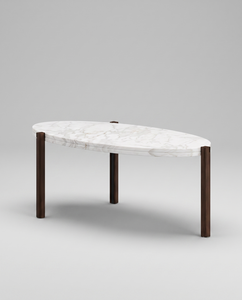 EL.PS Coffee Table — 45 cm / White Marble