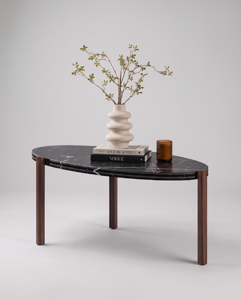 EL.PS Coffee Table — 45 cm / Black Marble