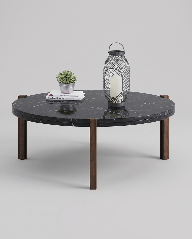 CI.RC Coffee Table — 35 cm / Black Marble