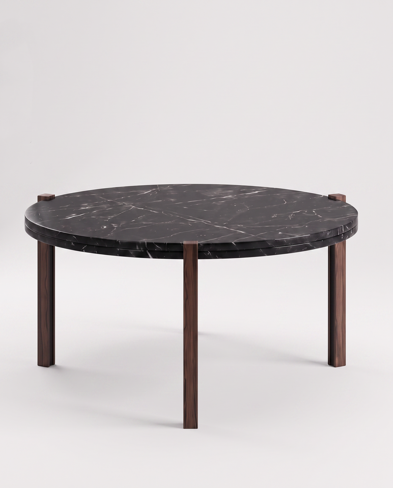 CI.RC Coffee Table — 45 cm / Black Marble