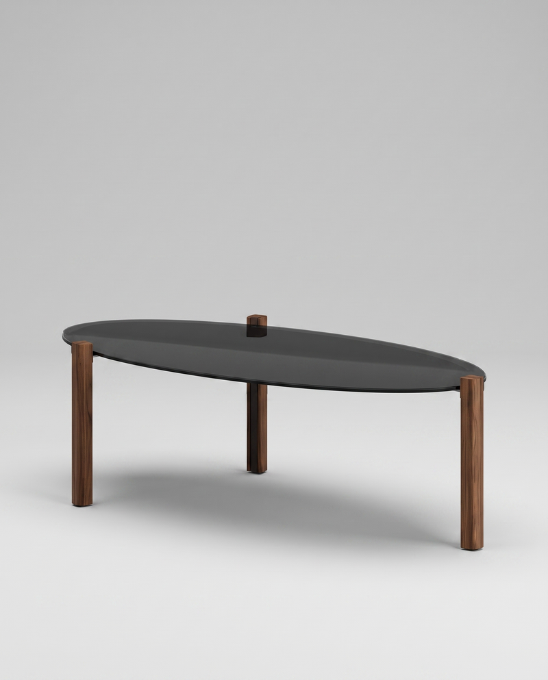 EL.PS Coffee Table — 35 cm / Black Glass