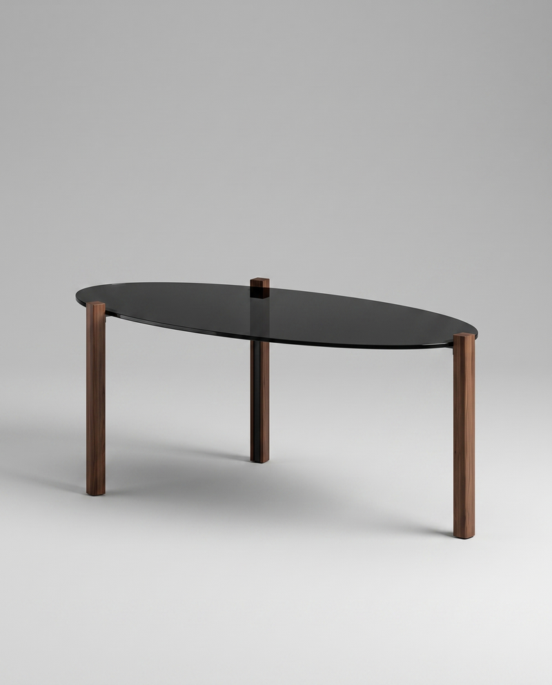 EL.PS Coffee Table — 45 cm / Black Glass