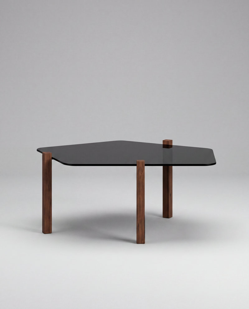 OC.TA Coffee Table — 35 cm / Black Glass