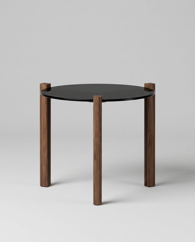 CI.RC Side Table — Black Glass