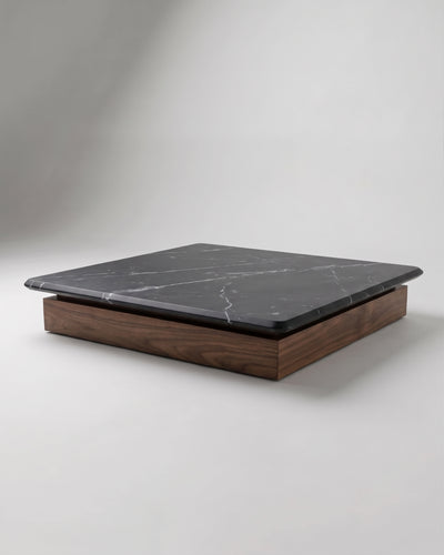 PL.IN Coffee Table - Marble x Walnut