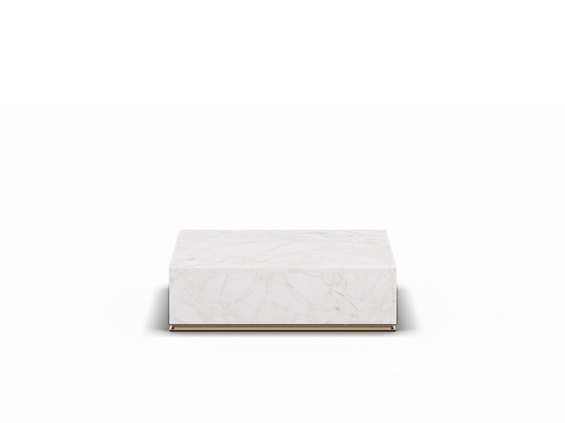 CU.BE Coffee Table — 25 cm / White Marble / 900*900 mm