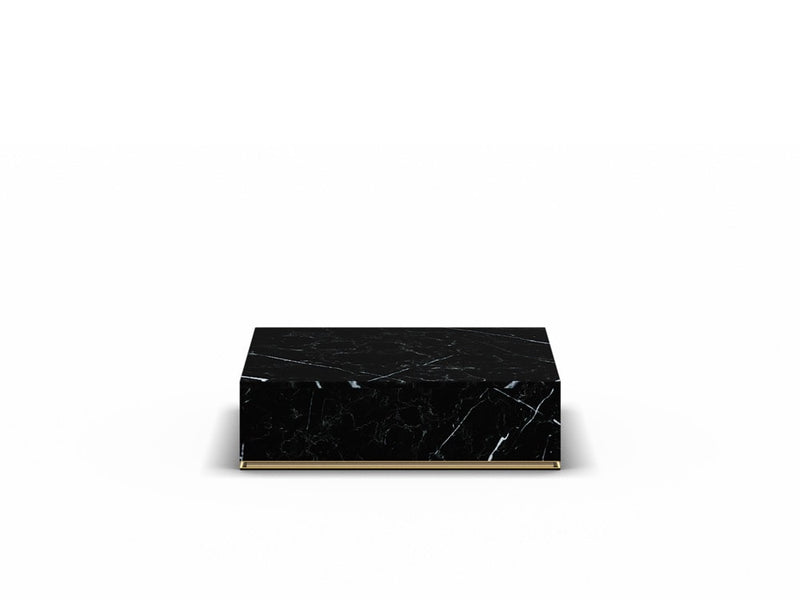CU.BE Coffee Table — 25 cm / Black Marble / 900*900 mm