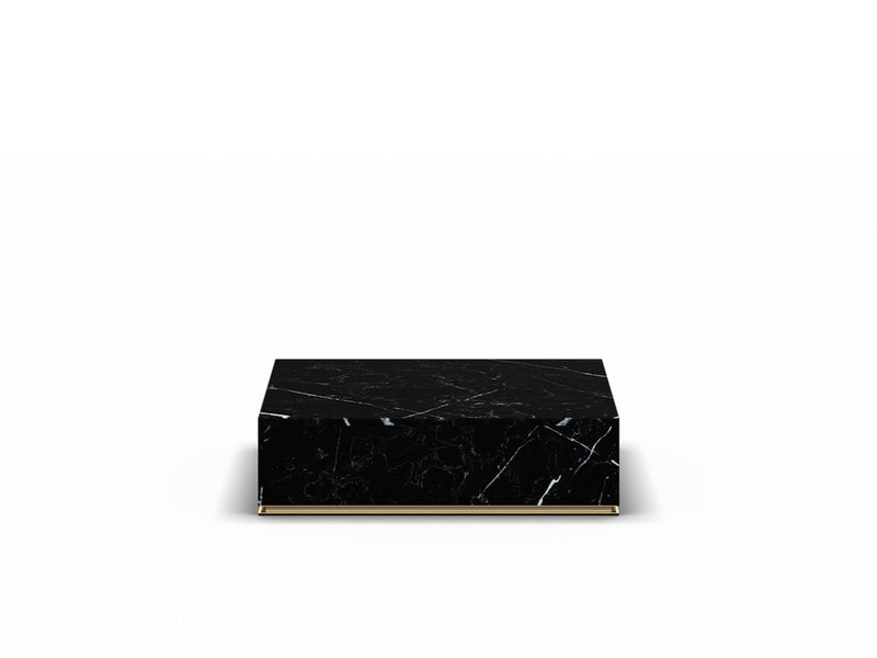 CU.BE Coffee Table — 25 cm / Black Marble / 1000*1000 mm