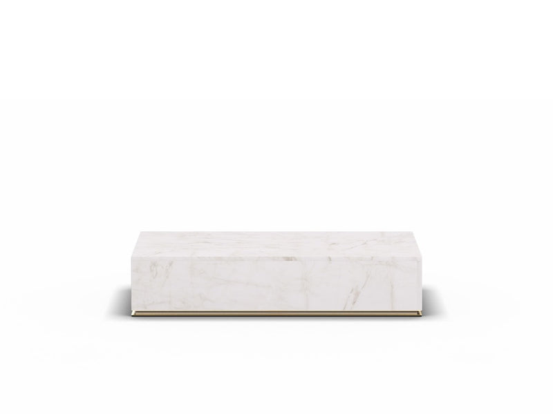 CU.BE Coffee Table — 25 cm / White Marble / 1200*1200 mm