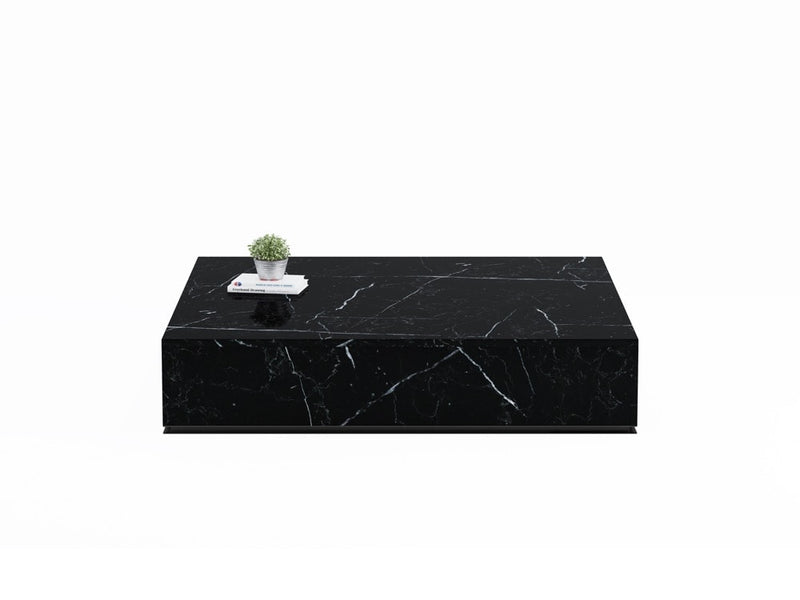 CU.BE Coffee Table — 25 cm / Black Marble / 1200*1200 mm