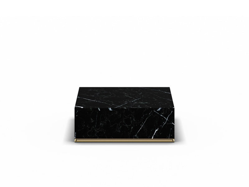 CU.BE Coffee Table — 35 cm / Black Marble / 900*900 mm