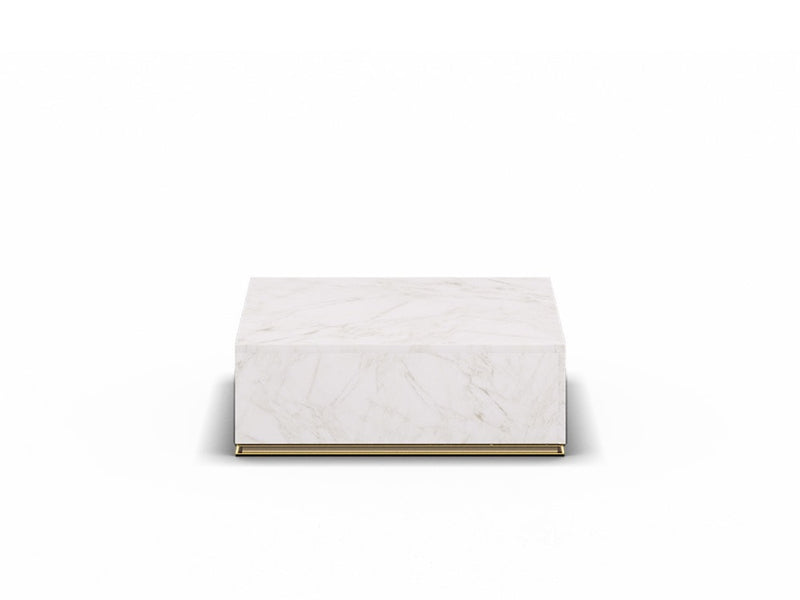 CU.BE Coffee Table — 35 cm / White Marble / 1000*1000 mm