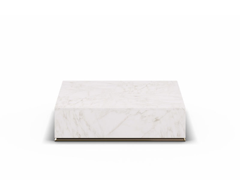 CU.BE Coffee Table — 35 cm / White Marble / 1200*1200 mm
